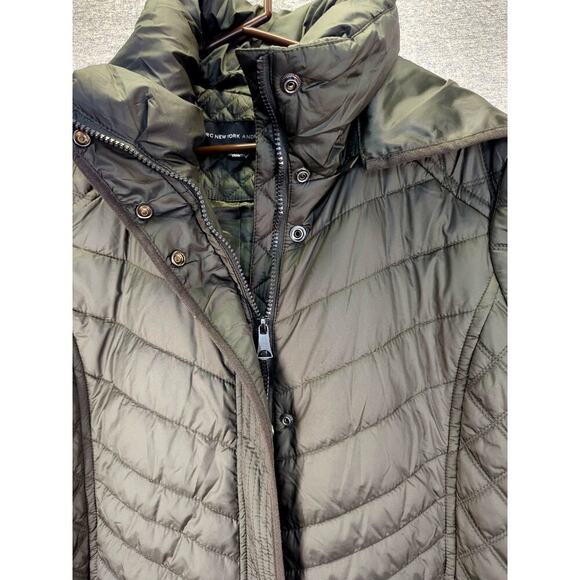 Andrew Marc New York Womens XL Full Zip Quilted Puffer Long Sleeve Jacket Coat - Picture 4 of 12